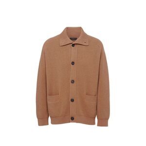 Prada Brown Cashmere Men's Cardigan